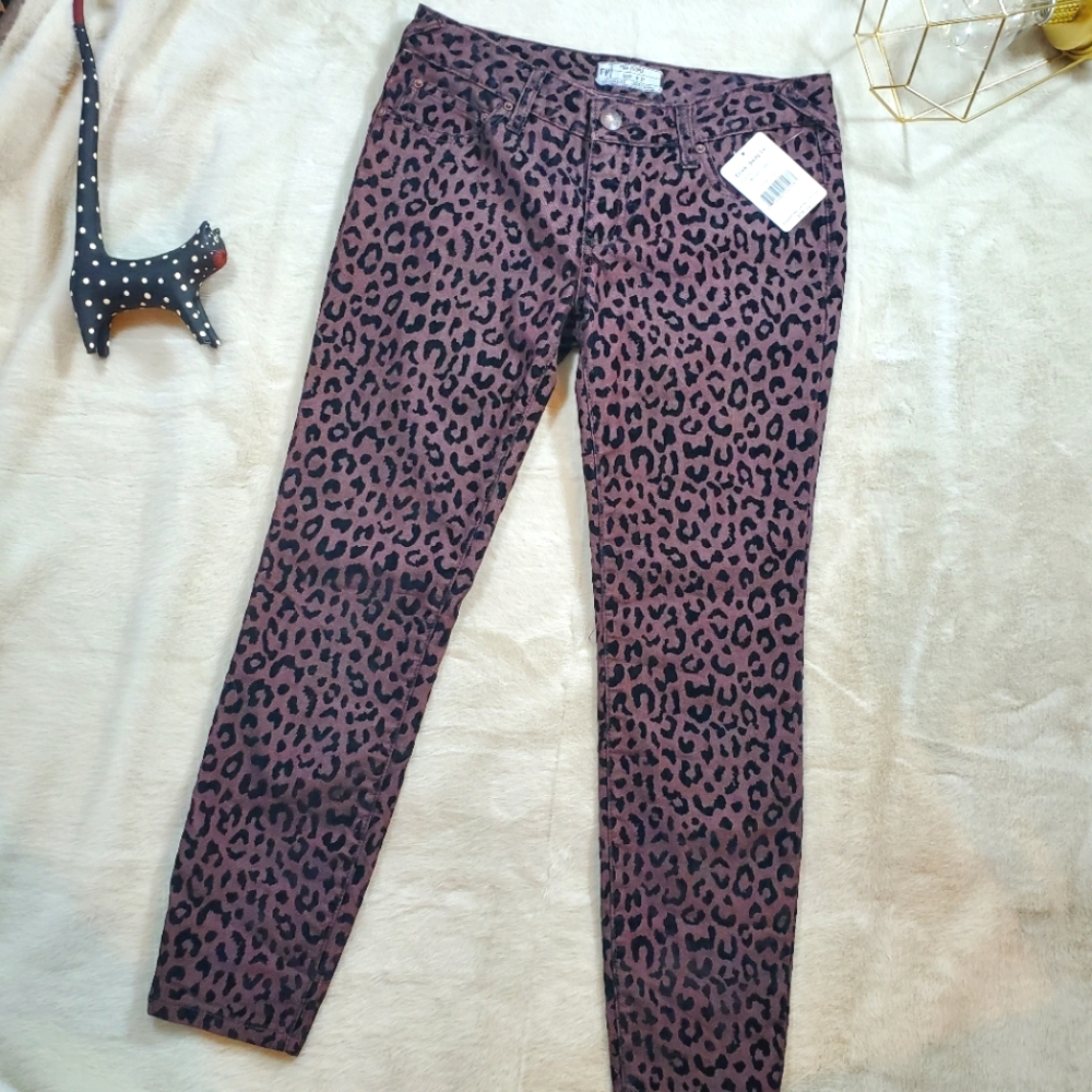 Free People Mocha Combo Jean's Sz 27